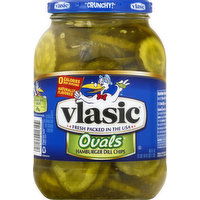 Vlasic Pickle Chips, Hamburger Dill, Ovals - 46 Ounce