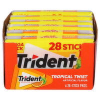 Trident Gum, Sugar Free, Tropical Twist, Mega Pack - 6 Each