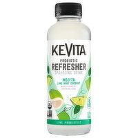 KeVita Sparkling Drink, Mojita Lime Mint Coconut, Probiotic Refresher - 15.2 Ounce