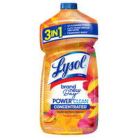 Lysol Multi-Surface Cleaner, Power Clean, Concentrated, 3 in 1, Mango & Hibiscus Scent