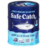 Safe Catch Wild Tuna, Pure, Elite - 3 Each