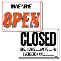Open/Closed (Doubled Sided) - 1 Each