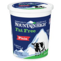 Mountain High Yogurt, Fat-Free, Plain, Nonfat - 32 Ounce