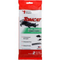 Tomcat Glue Traps, Rat Size, 2 Each