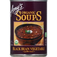 Amy's Soup, Low Fat, Organic, Black Bean Vegetable - 14.5 Ounce