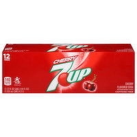 7-UP Soda, Cherry, Caffeine Free, 12 Pack - 12 Each