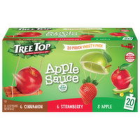 Tree Top Apple Sauce, Cinnamon/Strawberry/Apple, Variety Pack - 20 Each