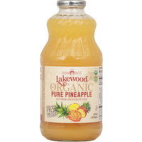 Lakewood Juice, Organic, Pure Pineapple, 32 Ounce