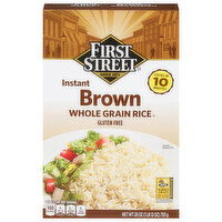 First Street Brown Rice, Whole Grain, Instant - 28 Ounce