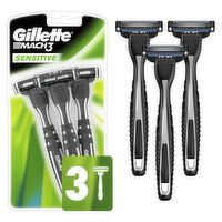 Gillette Mach3 Sensitive Men's Disposable Razors, 3 Each