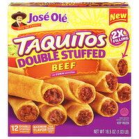 Jose Ole Double Stuffed Beef Taquitos - 12 Each