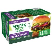 MorningStar Farms Veggie Burgers, Chipotle Black Bean - 50.8 Ounce