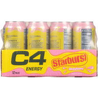 C4 Energy Drinks, Superhuman Performance, Strawberry, 12 Pack - 1 Each