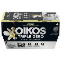 Oikos Triple Zero Vanilla High Protein Nonfat Greek Yogurt