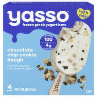 Yasso Greek Chocolate Chip Cookie Dough Yogurt Bars - 4 Each