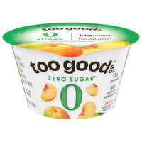 Too Good & Co. Yogurt, Zero Sugar, Peach - 5.3 Ounce