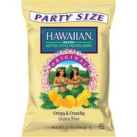 Hawaiian Potato Chips, Kettle Style, Crispy & Crunchy, Original, Party Size - 13 Ounce