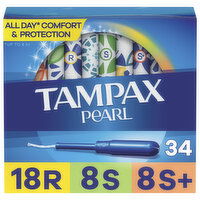 Tampax Pearl Tampons Trio Multipack, R/S/SP+, 34 Each