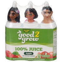 good2grow 100% Juice, Apple - 3 Each