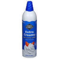 First Street Dairy Whipped Topping, Extra Creamy - 13 Ounce