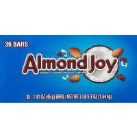 Almond Joy Candy Bar, Coconut & Almond Chocolate - 36 Each