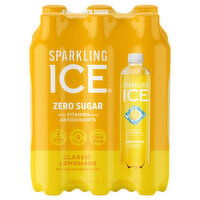 Sparkling Ice Zero Sugar Classic Lemonade Flavored Sparkling Water - 6 Each