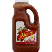 La Victoria Salsa, Thick'n Chunky, Med - 67 Ounce