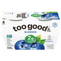 Too Good & Co. Yogurt, Ultra-Filtered, Low Fat, Blueberry - 4 Each