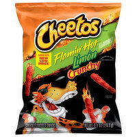 Cheetos Cheese Flavored Snacks, Flamin' Hot Limon Flavored, Crunchy - 8.5 Ounce