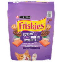 Friskies Cat Food, Chicken, Ocean Whitefish, Salmon & Filet Mignon, Surfin' & Turfin' Favorites - 16 Pound