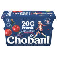 Chobani Lowfat Greek Cherry Berry Yogurt - 4 Each