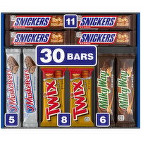 Mars Snickers, Twix & More Chocolate Easter Candy Bars Bulk Fundraiser Variety Pack 30 ct