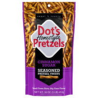 Dot's Homestyle Pretzels Pretzel Twists, Cinnamon Sugar, Seasoned - 16 Ounce