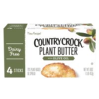 Country Crock Dairy Free Vegan Plant Butter with Olive Oil Sticks - 4 Each