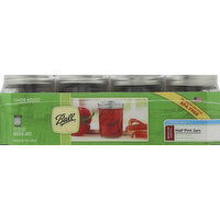 Ball Mason Jars, Half Pint, Regular Mouth - 12 Each