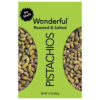 Wonderful No Shells Roasted & Salted Pistachios - 12 Ounce