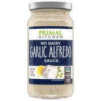 Primal Kitchen Sauce, Garlic Alfredo, No Dairy - 15 Ounce