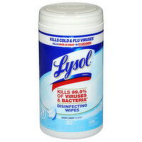 Lysol Disinfecting Wipes, Crisp Linen Scent - 80 Each