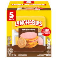 Lunchables Ham & Cheddar Lunch Combinations - 5 Each