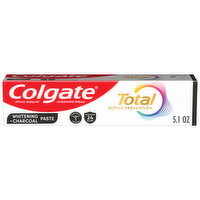 Colgate Toothpaste, Whitening + Charcoal - 5.1 Ounce