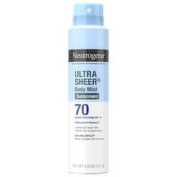 Neutrogena Body Mist Broad Spectrum SPF 70 Sunscreen - 5 Ounce