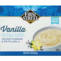 First Street Pudding & Pie Filling, Instant, Vanilla - 5.1 Ounce