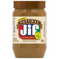 Jif Peanut Butter Spread, Low Sodium, Creamy, Natural - 40 Ounce