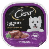 Cesar Canine Cuisine, Filet Mignon Flavor, Classic Loaf in Sauce - 3.5 Ounce