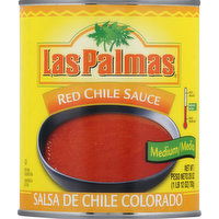 Las Palmas Red Chile Sauce, Medium, 28 Ounce