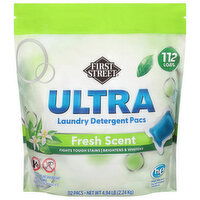 First Street Ultra Fresh Scent Laundry Detergent Pacs - 112 Each