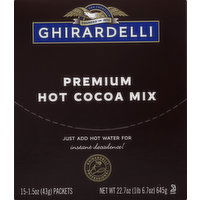 Ghirardelli Hot Cocoa Mix, Premium - 15 Each