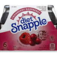 Snapple Juice Drink, Cranberry Raspberry, Diet - 6 Each