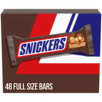 Snickers SNICKERS Full Size Bulk Chocolate Candy Bars, 1.86 oz Bar, 48 ct Box - 89.28 Ounce