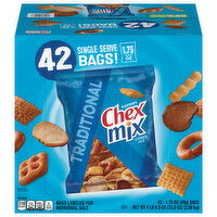 Chex Mix Snack Mix, Savory, Traditional, 42 Each